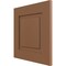 Ekena Millwork 12"W x 12"H True Fit PVC Raised Panel Shutters Sample, Burnt Toffee SAMPLE-TFPRPBT - alternate 4